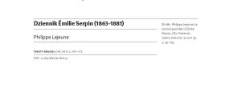 Dziennik Émilie Serpin (1863-1881)