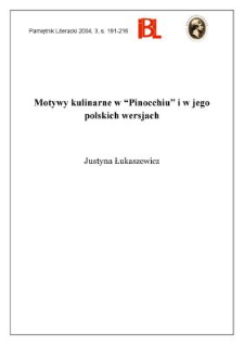 Motywy kulinarne w "Pinocchiu" i w jego polskich wersjach