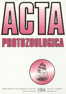 Acta Protozoologica, Vol. 33, Nr 1 (1994)