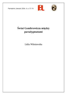 Świat Gombrowicza między paradygmatami