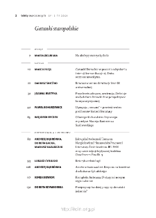 Teksty Drugie Nr 2 (2019), Spis treści