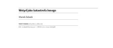 Wstyd jako katastrofa Innego