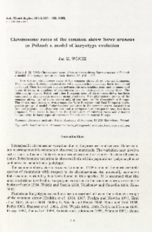 Chromosome races of the common shrew Sorex araneus in Poland: a model of karyotype evolution