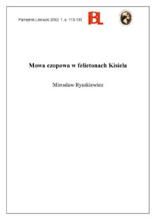 Mowa ezopowa w felietonach Kisiela