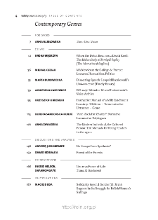 Teksty Drugie Nr 3 (2019), Table of contents
