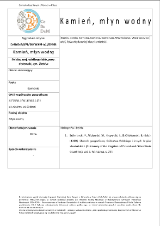 Kamień, młyn wodny