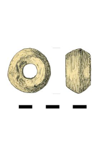 spindle whorl, clay