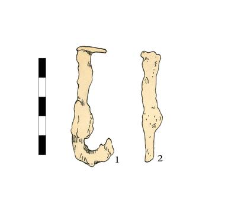 two nails, iron