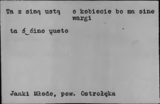 Przezwiska i przydomki ludowe XIX i XX w.; T