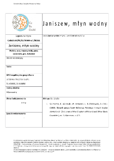 Janiszew, watermill