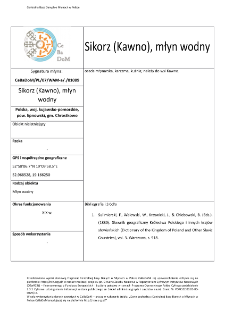 Sikorz (Kawno), watermill