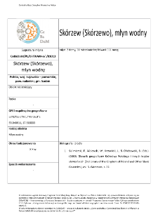 Skórzew (Skórzewo), watermill