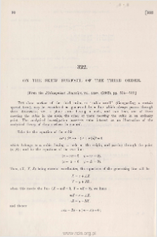 On a Skew Surface of the Third Order