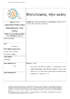 Wierzchownia, watermill