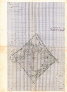 KZG, I 498 B 499 AC, plan archeologiczny wykopu
