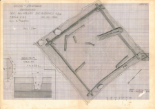 KZG, I 498 B 499 AC, plan archeologiczny wykopu