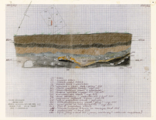 KZG, I 498 B, 499 C, profil archeologiczny E wykopu