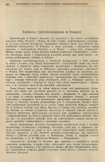 Badania hydrobiologiczne w Bułgarii