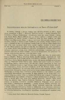 Subarktyczna stacja biologiczna w Kevo (Finlandia)