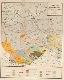 Mappa geologiczna Kr&oacute;lestwa Polskiego