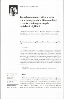 Plant transformation for phytoremediation of heavy metals polluted soils