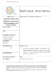 Radliczyce, horse-propelled mill