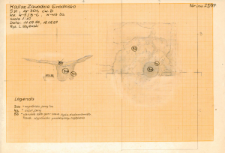 KZG, VI 301 D, profil archeologiczny N i plan wykopu