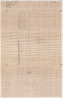 KZG, VI 301 C D, plan archeologiczny wykopu