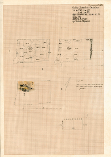 KZG, VI 301 B D, plan archeologiczny wykopu