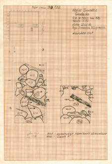 KZG, VI 301 C, plan archeologiczny wykopu