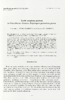 Teeth eruption pattern in Cantabrian chamois Rupicapra pyrenaica parva