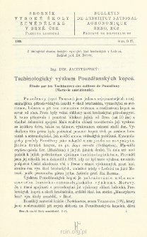 Tachinologicky vyzkum Pouzdransk&yuml;ch kopcu = &Eacute;tude sur les Tachinaires des collines de Pouzdrany (Moravie m&eacute;ridionale)