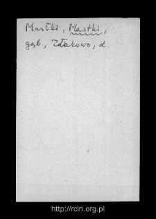 Mastki. Files of Gostynin district in the Middle Ages. Files of Historico-Geographical Dictionary of Masovia in the Middle Ages