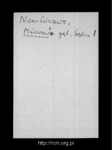 Mściszewo. Files of Gostynin district in the Middle Ages. Files of Historico-Geographical Dictionary of Masovia in the Middle Ages