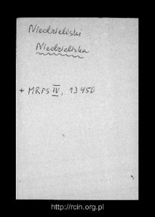 Niedzieliska. Files of Gostynin district in the Middle Ages. Files of Historico-Geographical Dictionary of Masovia in the Middle Ages