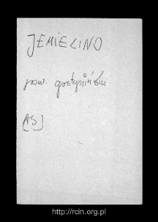 Imielno. Files of Gostynin district in the Middle Ages. Files of Historico-Geographical Dictionary of Masovia in the Middle Ages