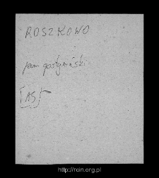 Ruszk&oacute;w. Files of Gostynin district in the Middle Ages. Files of Historico-Geographical Dictionary of Masovia in the Middle Ages