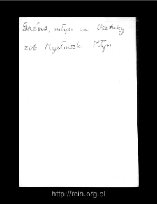 Gaśno. Files of Gostynin district in the Middle Ages. Files of Historico-Geographical Dictionary of Masovia in the Middle Ages