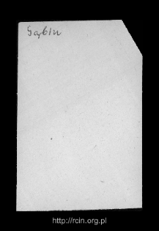 Gąbin. Files of Gostynin district in the Middle Ages. Files of Historico-Geographical Dictionary of Masovia in the Middle Ages
