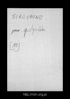 Sierak&oacute;w. Files of Gostynin district in the Middle Ages. Files of Historico-Geographical Dictionary of Masovia in the Middle Ages