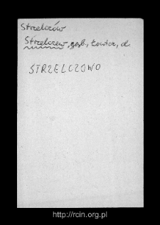Strzelcew. Files of Gostynin district in the Middle Ages. Files of Historico-Geographical Dictionary of Masovia in the Middle Ages