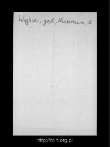 Wejsce. Files of Gostynin district in the Middle Ages. Files of Historico-Geographical Dictionary of Masovia in the Middle Ages