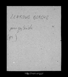 Złak&oacute;w Borowy. Files of Gostynin district in the Middle Ages. Files of Historico-Geographical Dictionary of Masovia in the Middle Ages