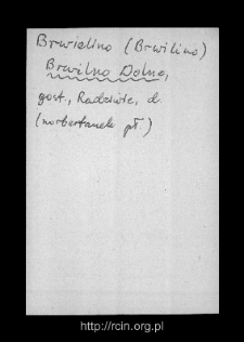 Brwilno Dolne. Files of Gostynin district in the Middle Ages. Files of Historico-Geographical Dictionary of Masovia in the Middle Ages