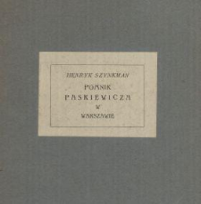 Pomnik Paskiewicza w Warszawie