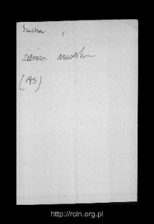 Sucha. Files of Rawa Mazowiecka district in the Middle Ages. Files of Historico-Geographical Dictionary of Masovia in the Middle Ages