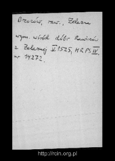 Brzoz&oacute;w. Files of Rawa Mazowiecka district in the Middle Ages. Files of Historico-Geographical Dictionary of Masovia in the Middle Ages