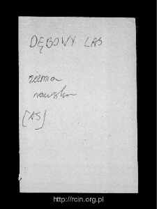 Dębowy Las. Files of Rawa Mazowiecka district in the Middle Ages. Files of Historico-Geographical Dictionary of Masovia in the Middle Ages