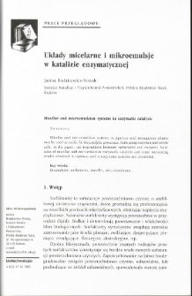 Micellar and microemulsion systems in enzymatic catalysis