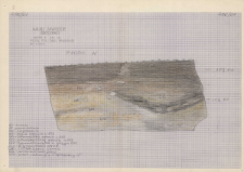 KZG, V 16 B, profil archeologiczny W wykopu